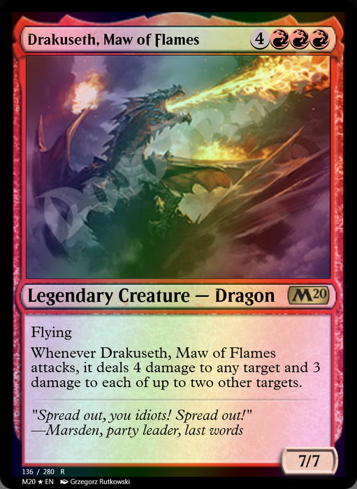 Drakuseth, Maw of Flames FOIL