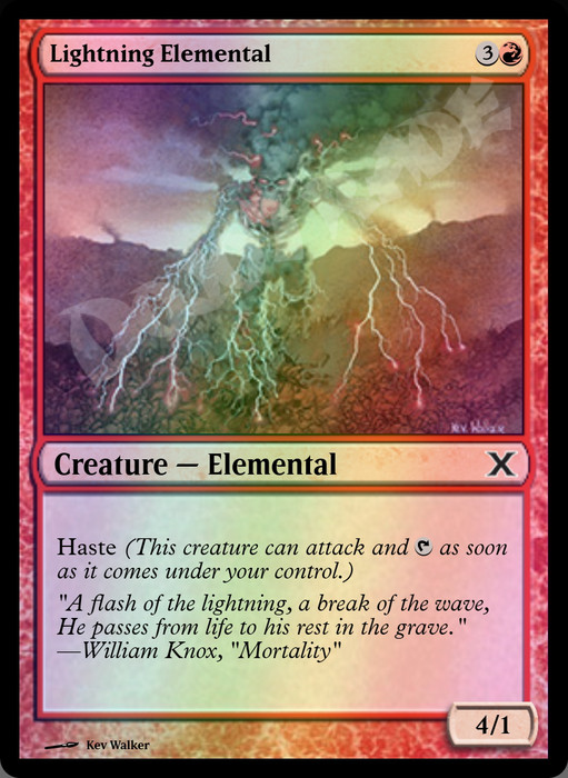 Lightning Elemental FOIL