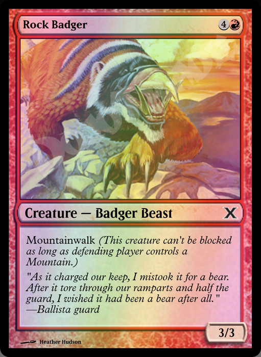 Rock Badger FOIL