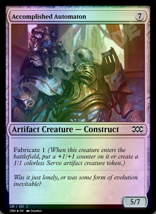 Accomplished Automaton FOIL