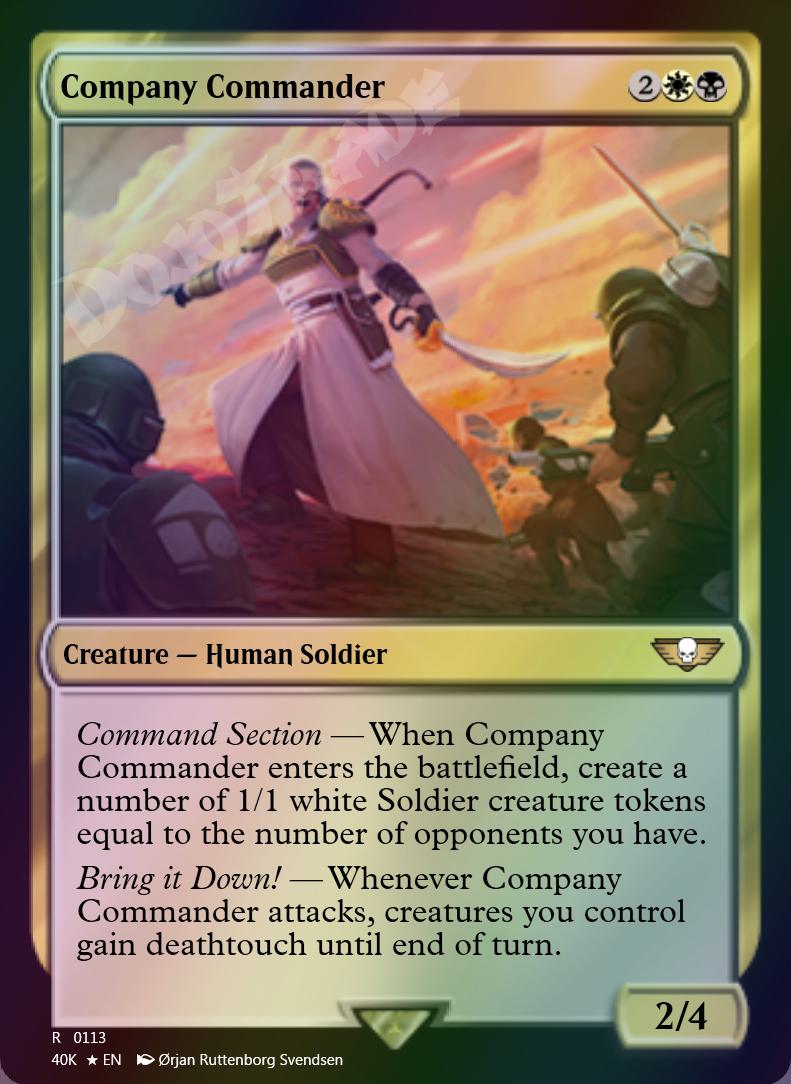 Company Commander FOIL