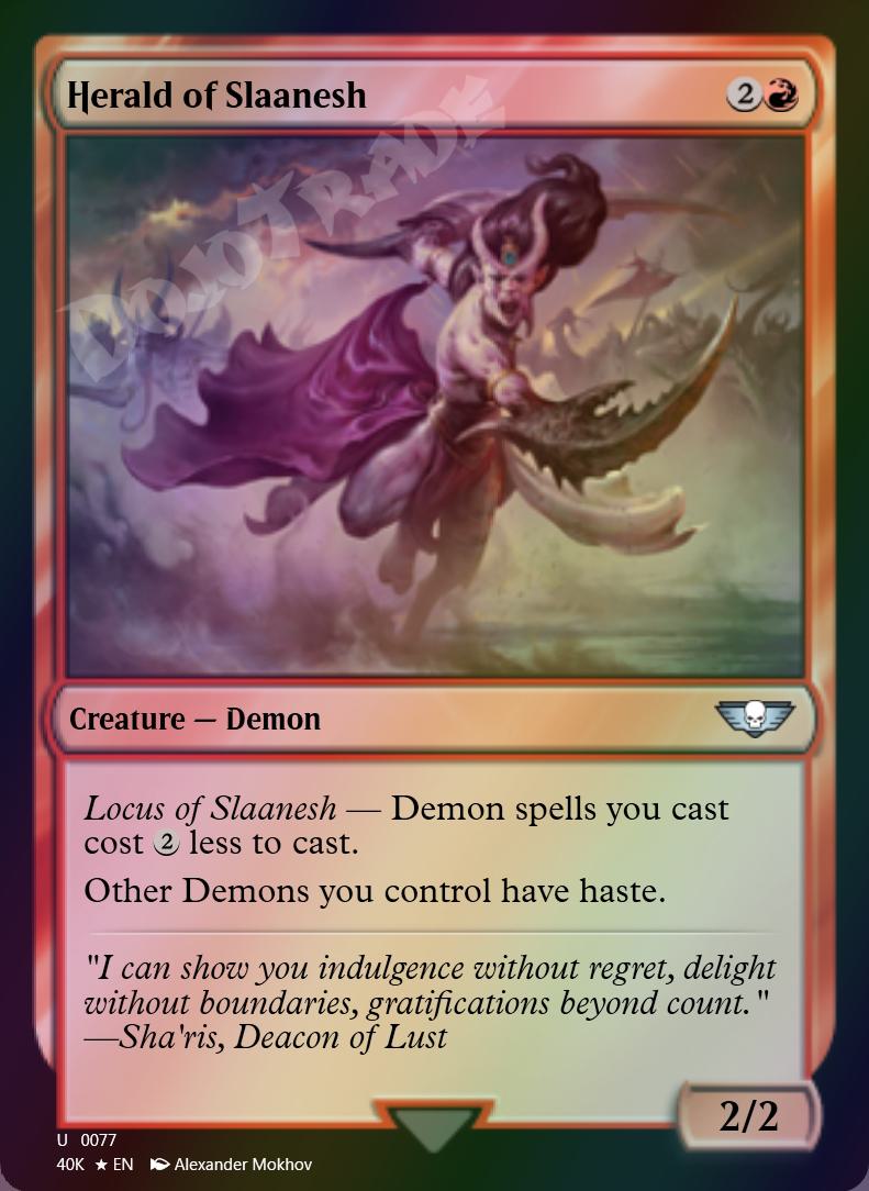 Herald of Slaanesh FOIL