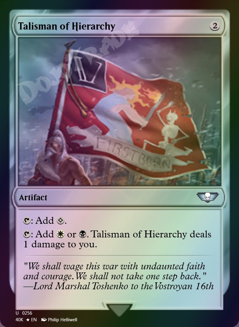 Talisman of Hierarchy FOIL