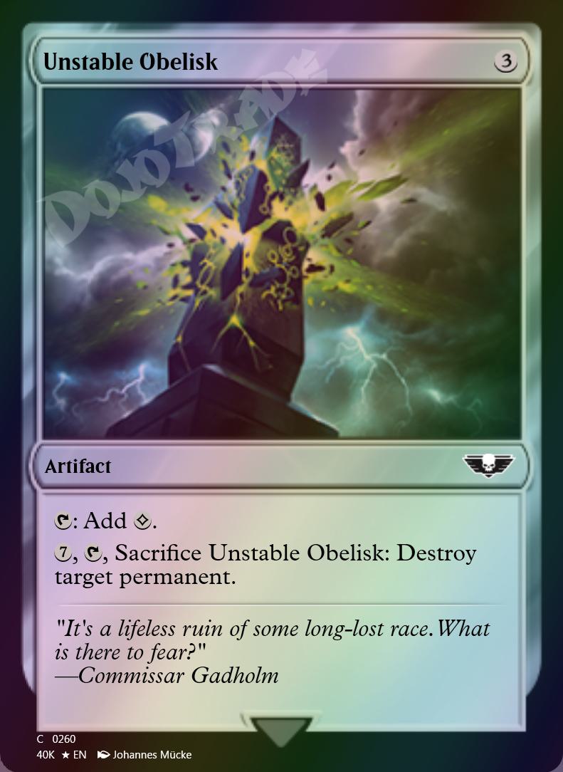 Unstable Obelisk FOIL