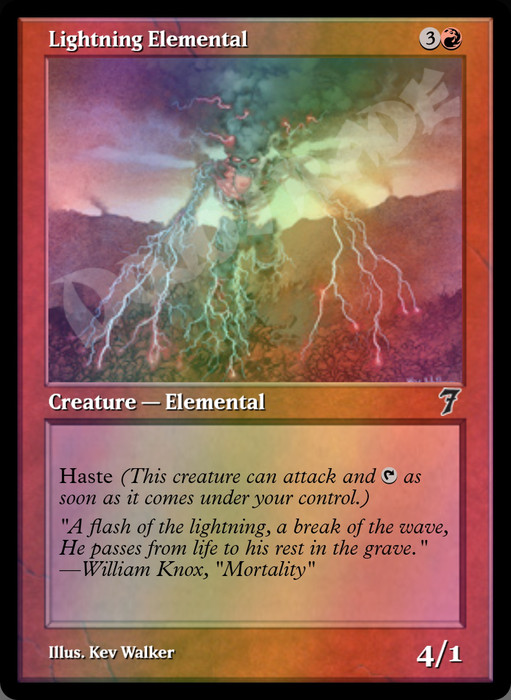 Lightning Elemental FOIL