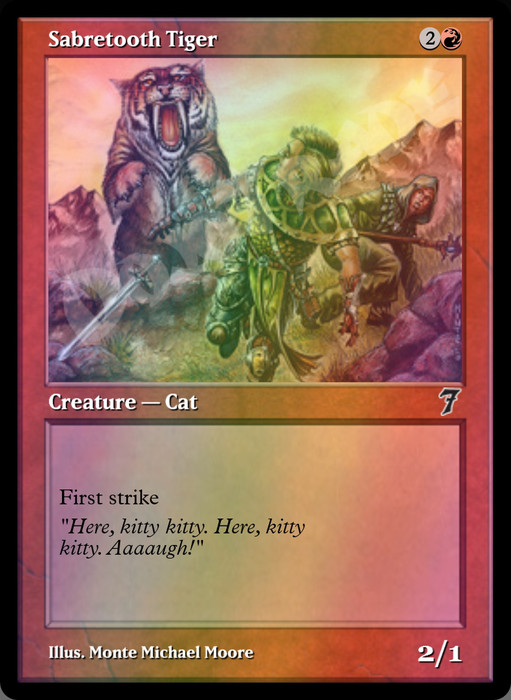 Sabretooth Tiger FOIL