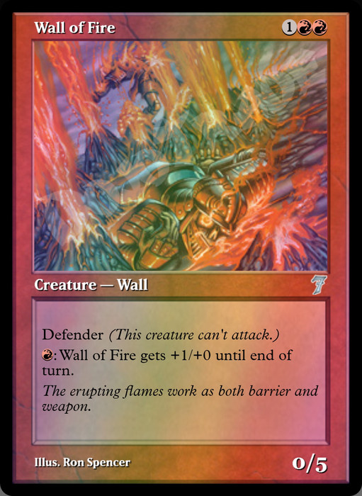 Wall of Fire FOIL