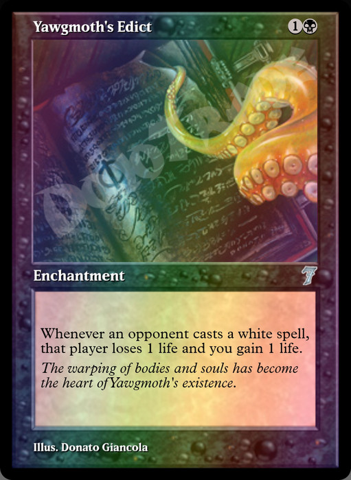 Yawgmoth's Edict FOIL