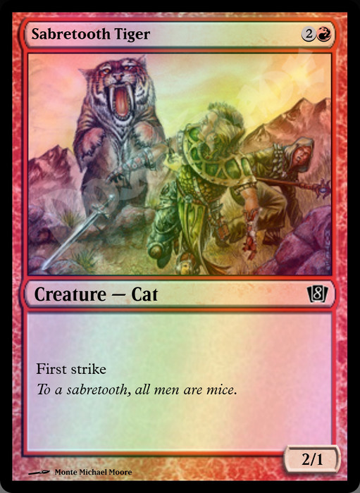 Sabretooth Tiger FOIL