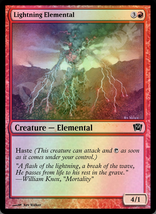 Lightning Elemental FOIL