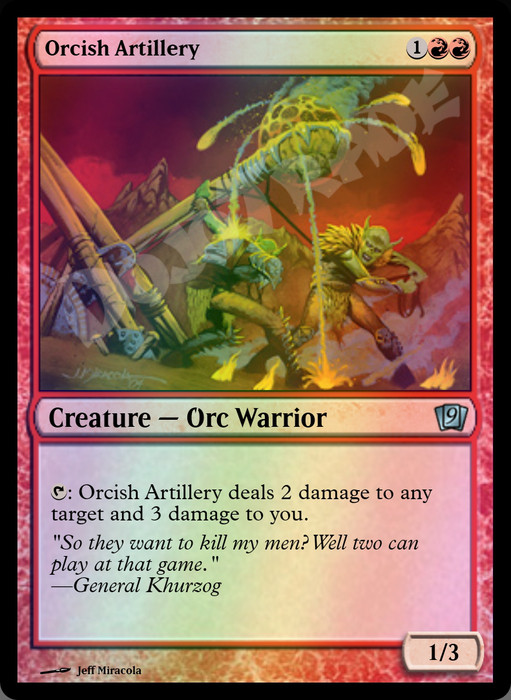 Orcish Artillery FOIL