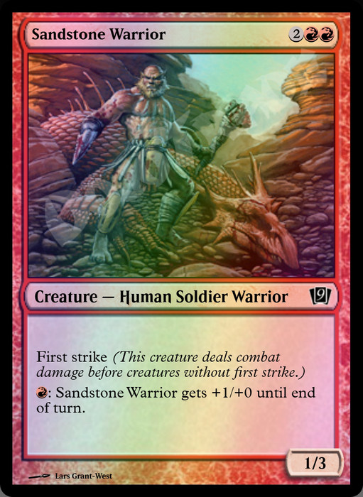 Sandstone Warrior FOIL