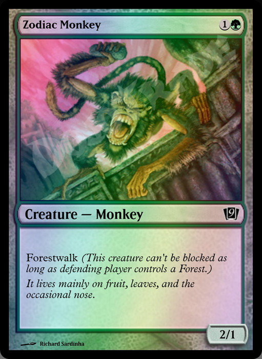 Zodiac Monkey FOIL