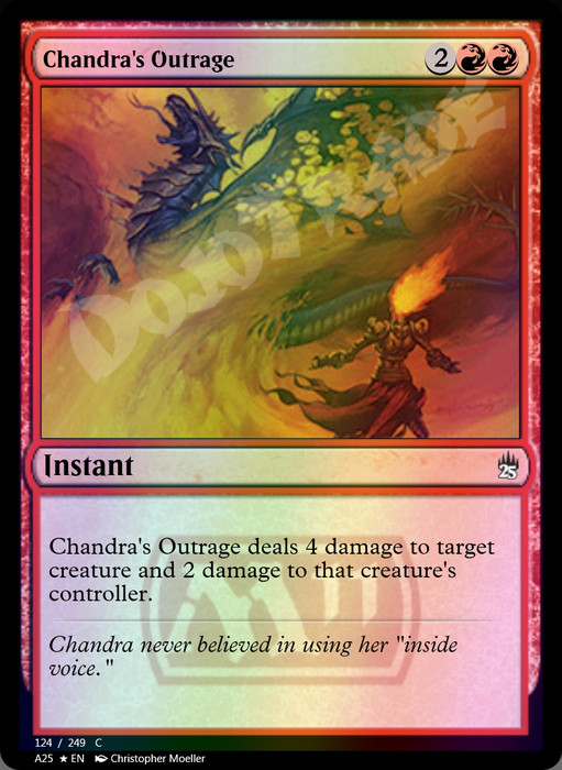 Chandra's Outrage FOIL