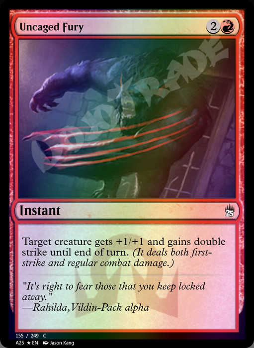 Uncaged Fury FOIL