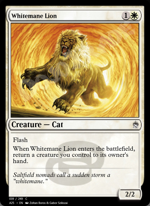 Whitemane Lion