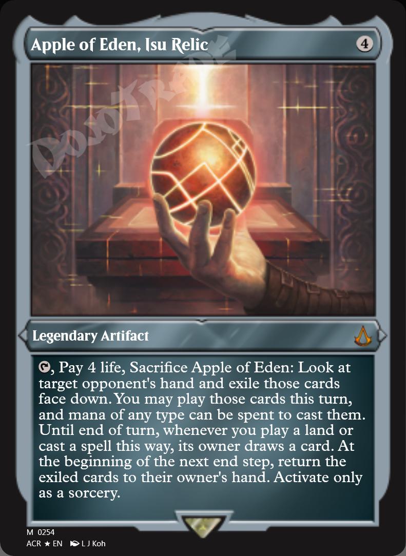 Apple of Eden, Isu Relic (Etched) FOIL