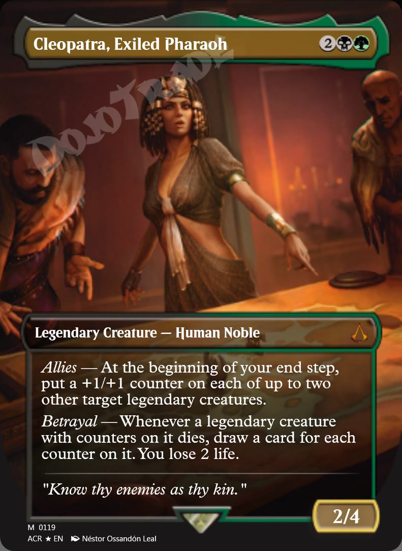 Cleopatra, Exiled Pharaoh (Borderless) FOIL