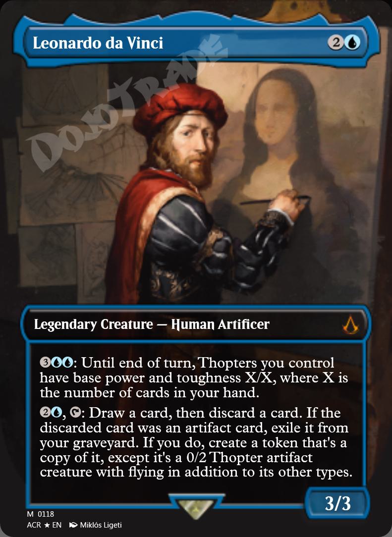 Leonardo da Vinci (Borderless) FOIL