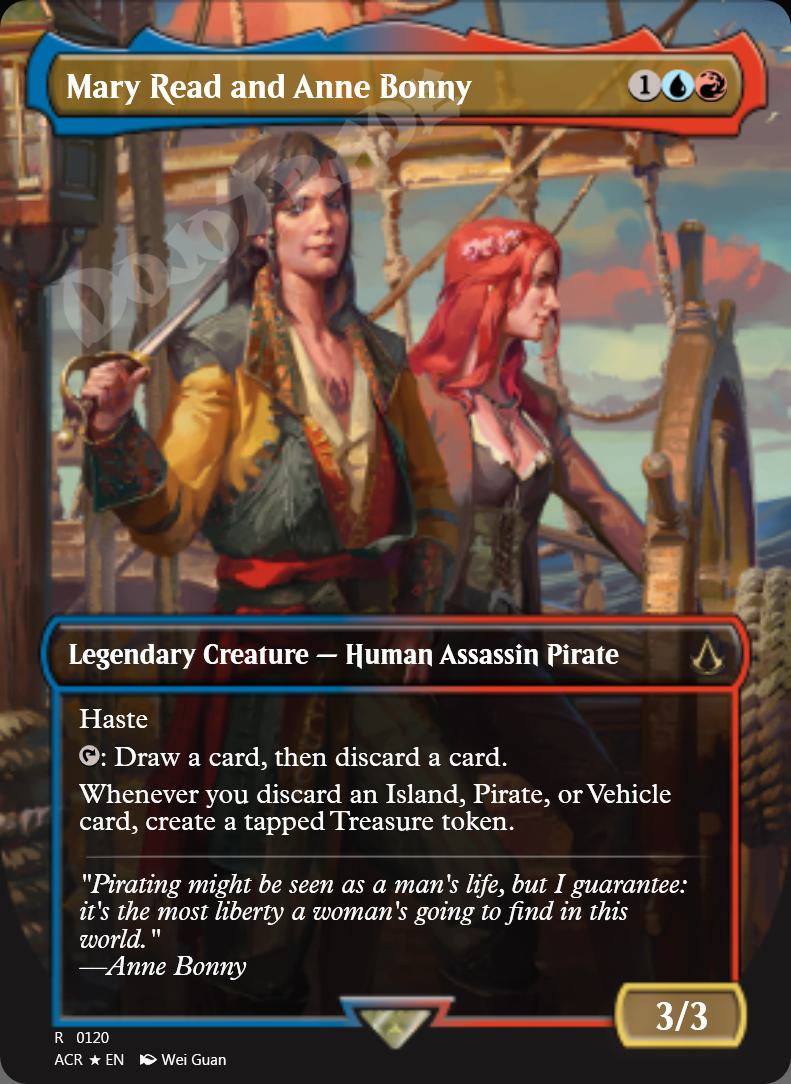 Mary Read and Anne Bonny (Borderless) FOIL