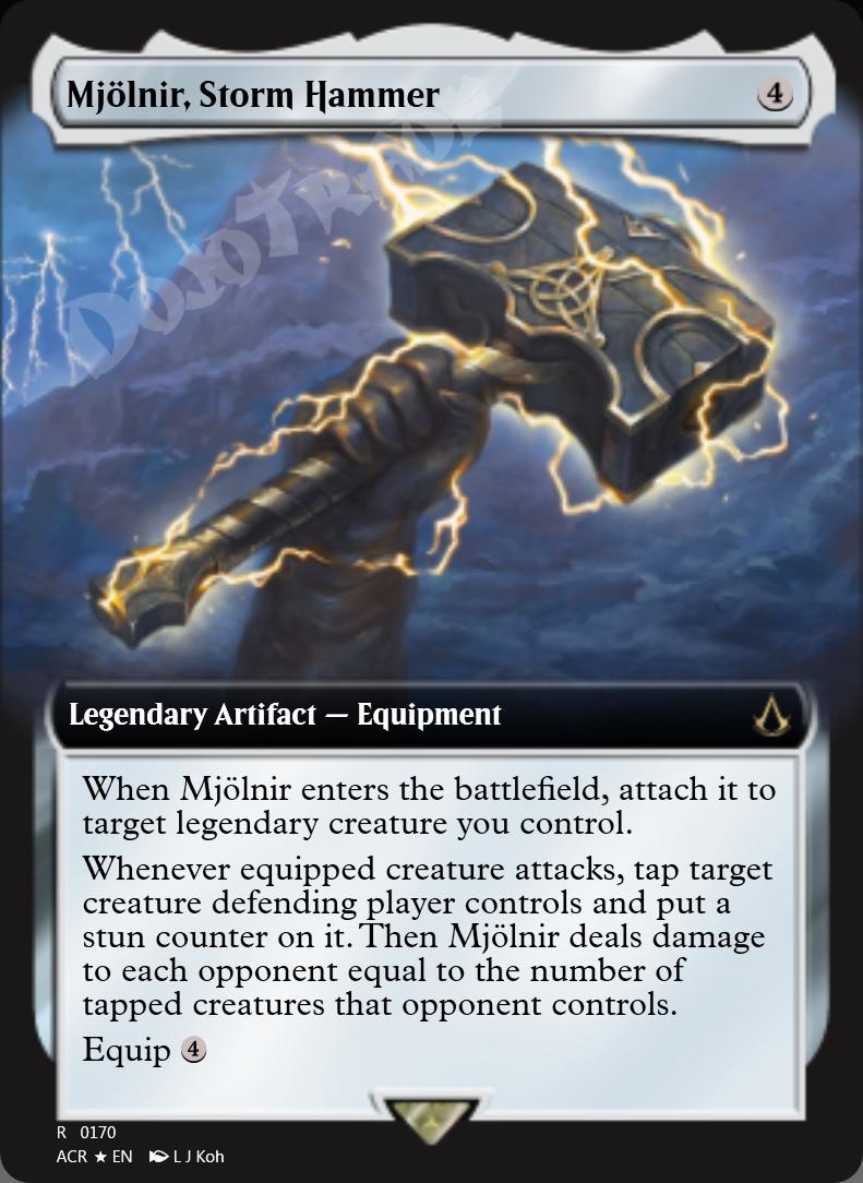 Mjolnir, Storm Hammer (Extended Art) FOIL