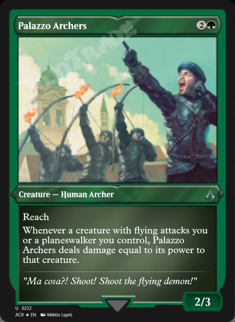 Palazzo Archers (Etched) FOIL