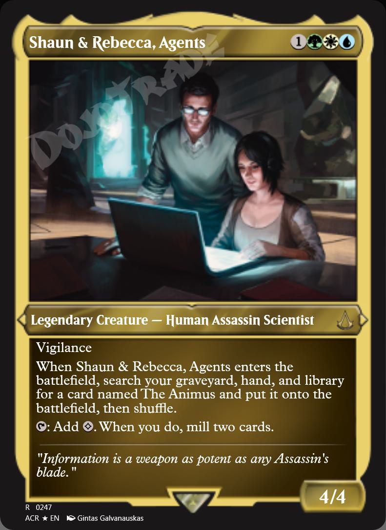 Shaun & Rebecca, Agents (Etched) FOIL