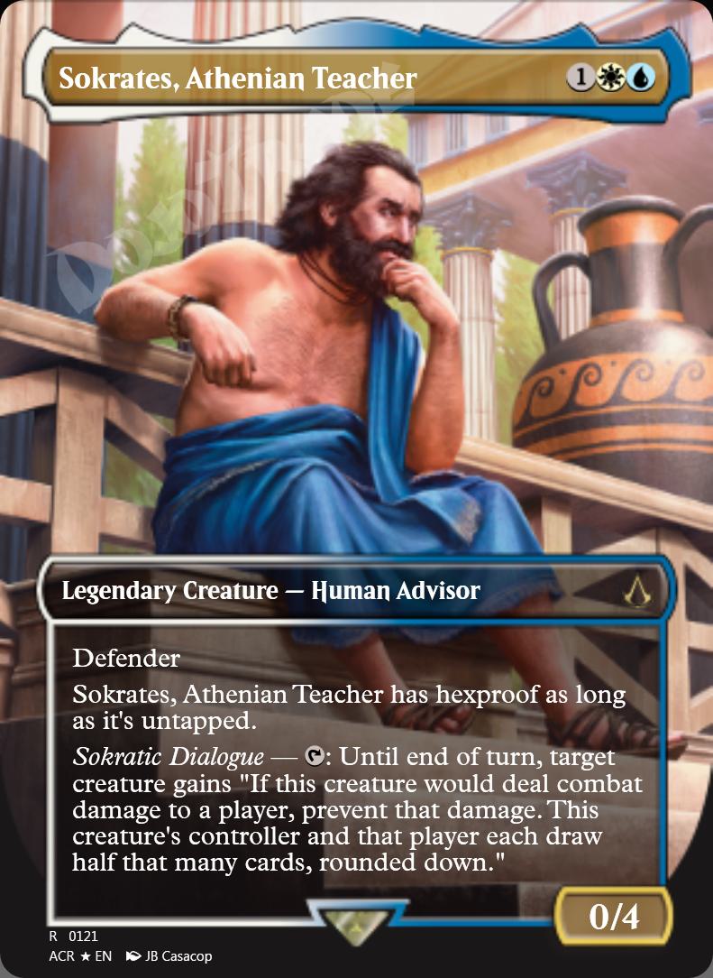 Sokrates, Athenian Teacher (Borderless) FOIL