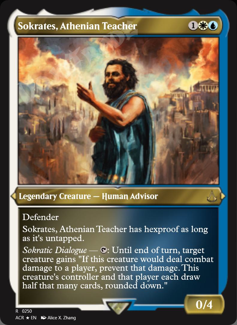 Sokrates, Athenian Teacher (Etched) FOIL