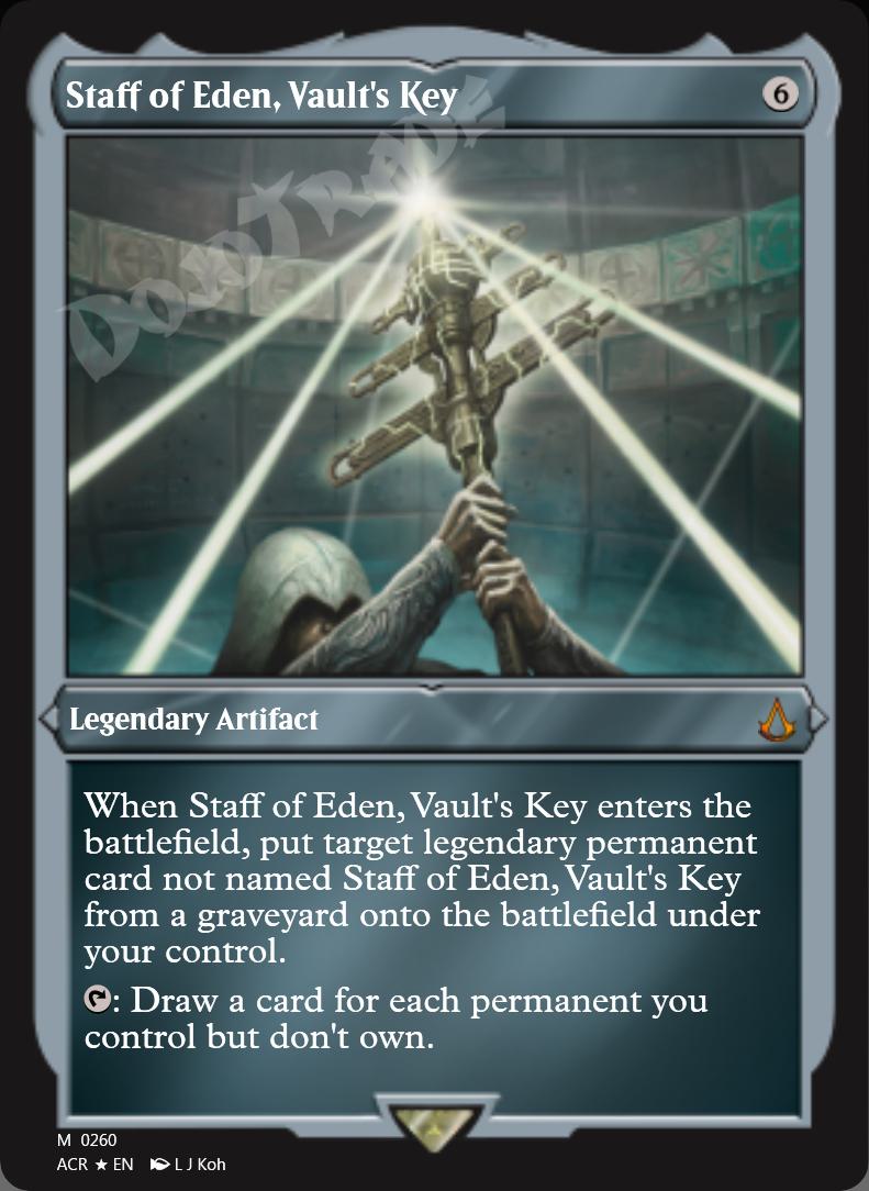 Staff of Eden, Vault's Key (Etched) FOIL