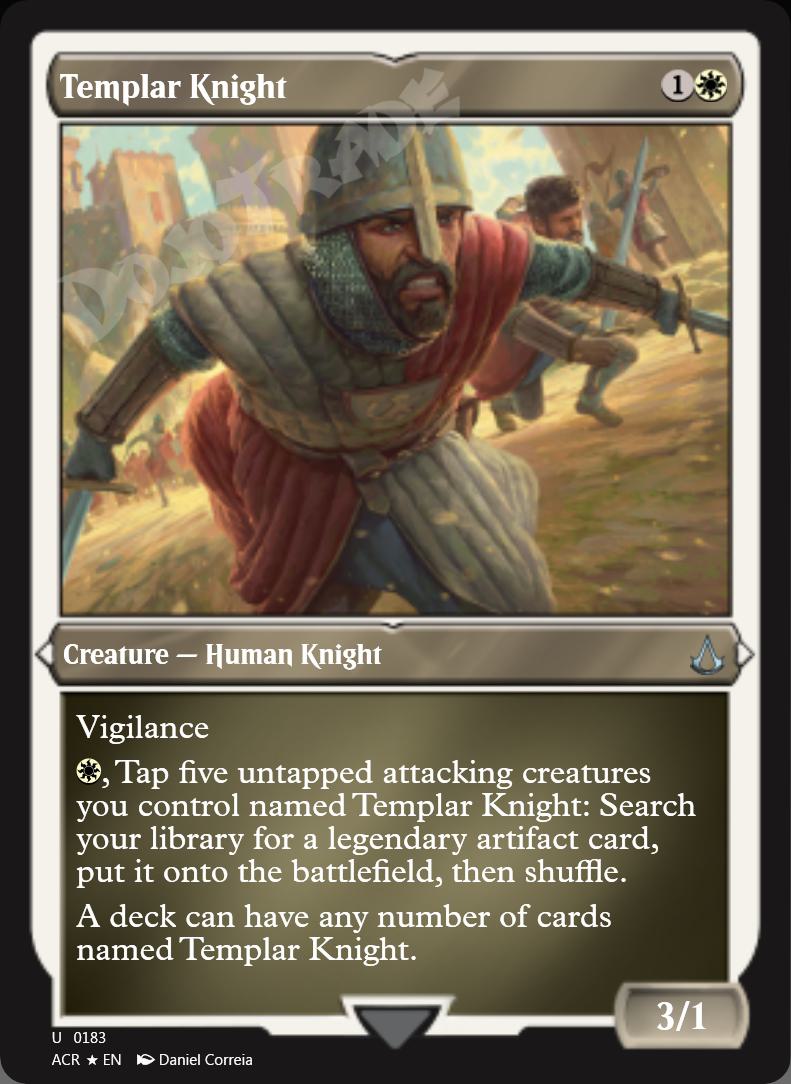 Templar Knight (Etched) FOIL