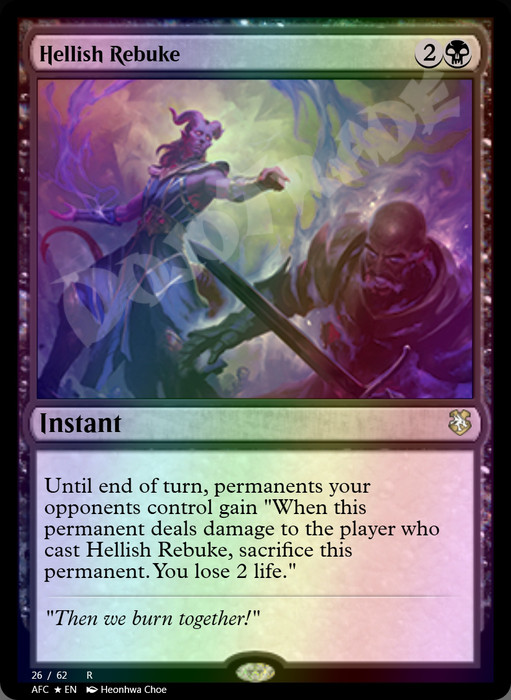 Hellish Rebuke FOIL