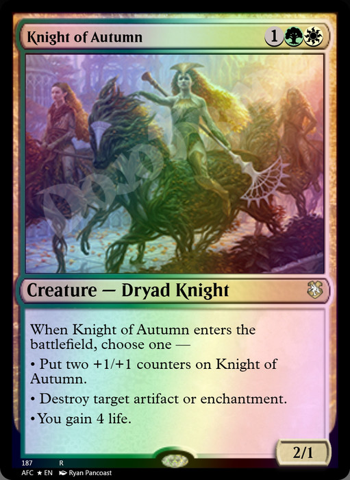 Knight of Autumn FOIL