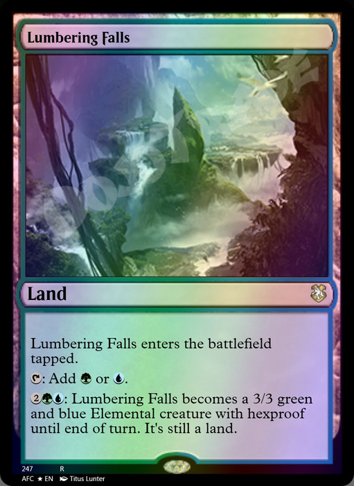 Lumbering Falls FOIL