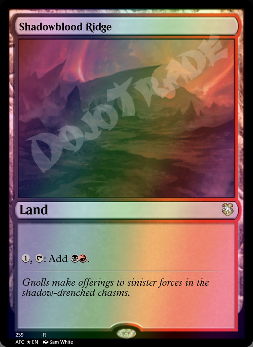 Shadowblood Ridge FOIL