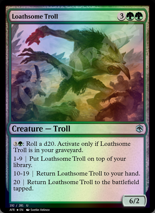 Loathsome Troll FOIL