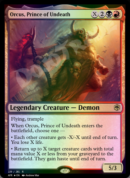 Orcus, Prince of Undeath FOIL