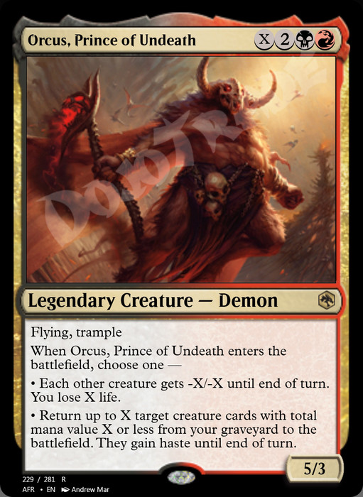 Orcus, Prince of Undeath