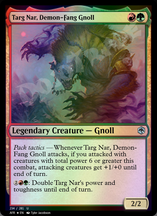 Targ Nar, Demon-Fang Gnoll FOIL