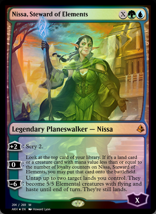 Nissa, Steward of Elements FOIL