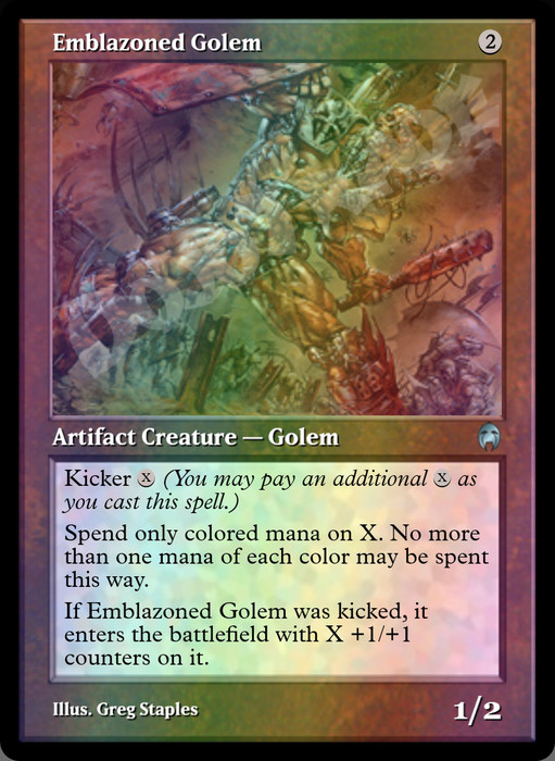 Emblazoned Golem FOIL