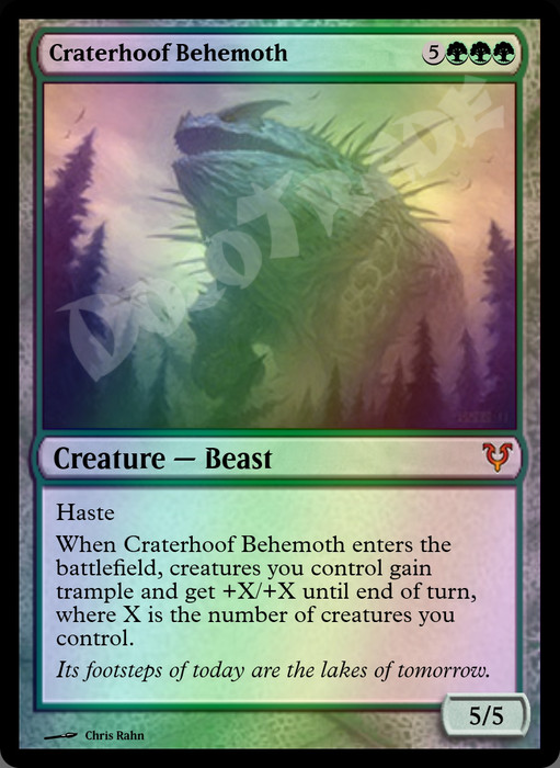 Craterhoof Behemoth FOIL