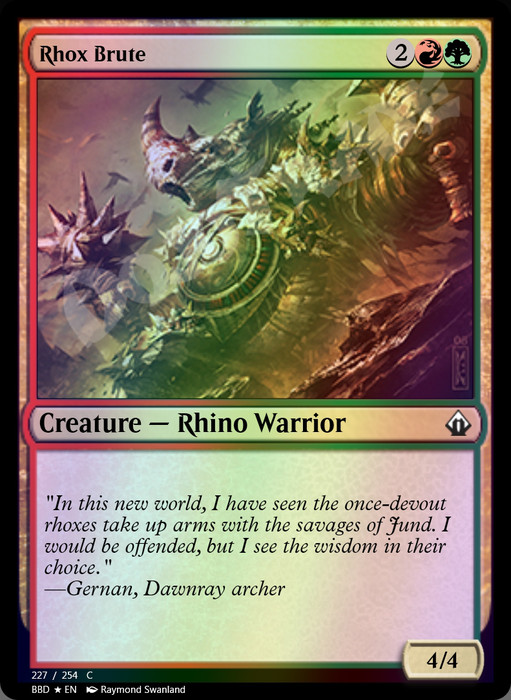 Rhox Brute FOIL