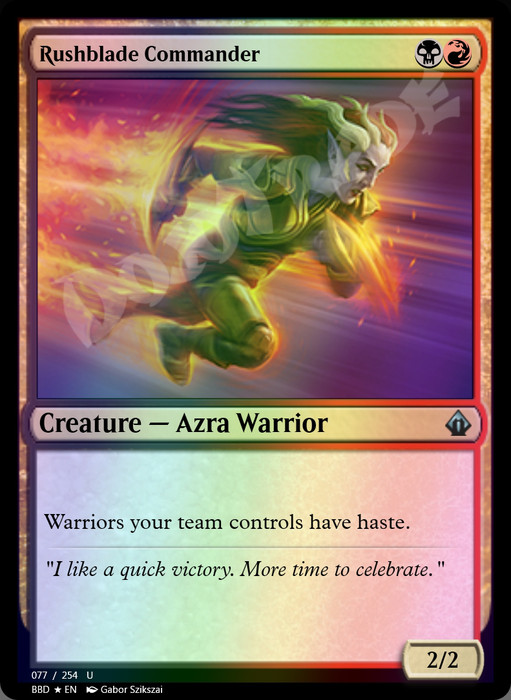 Rushblade Commander FOIL