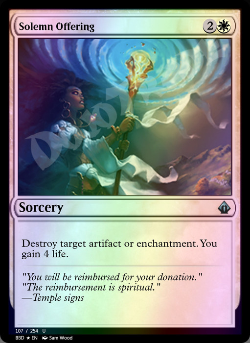 Solemn Offering FOIL