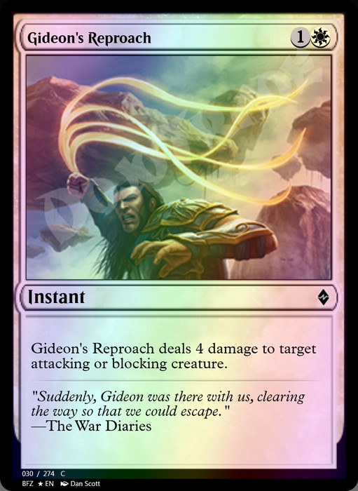 Gideon's Reproach FOIL