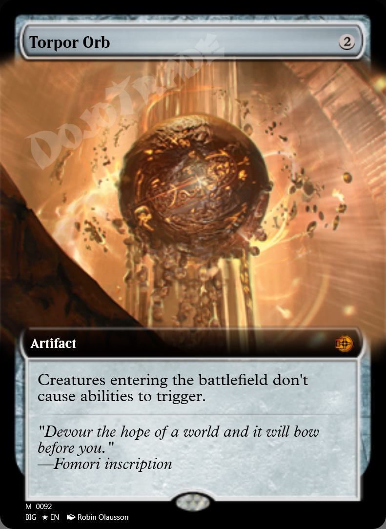 Torpor Orb (Extended Art) FOIL