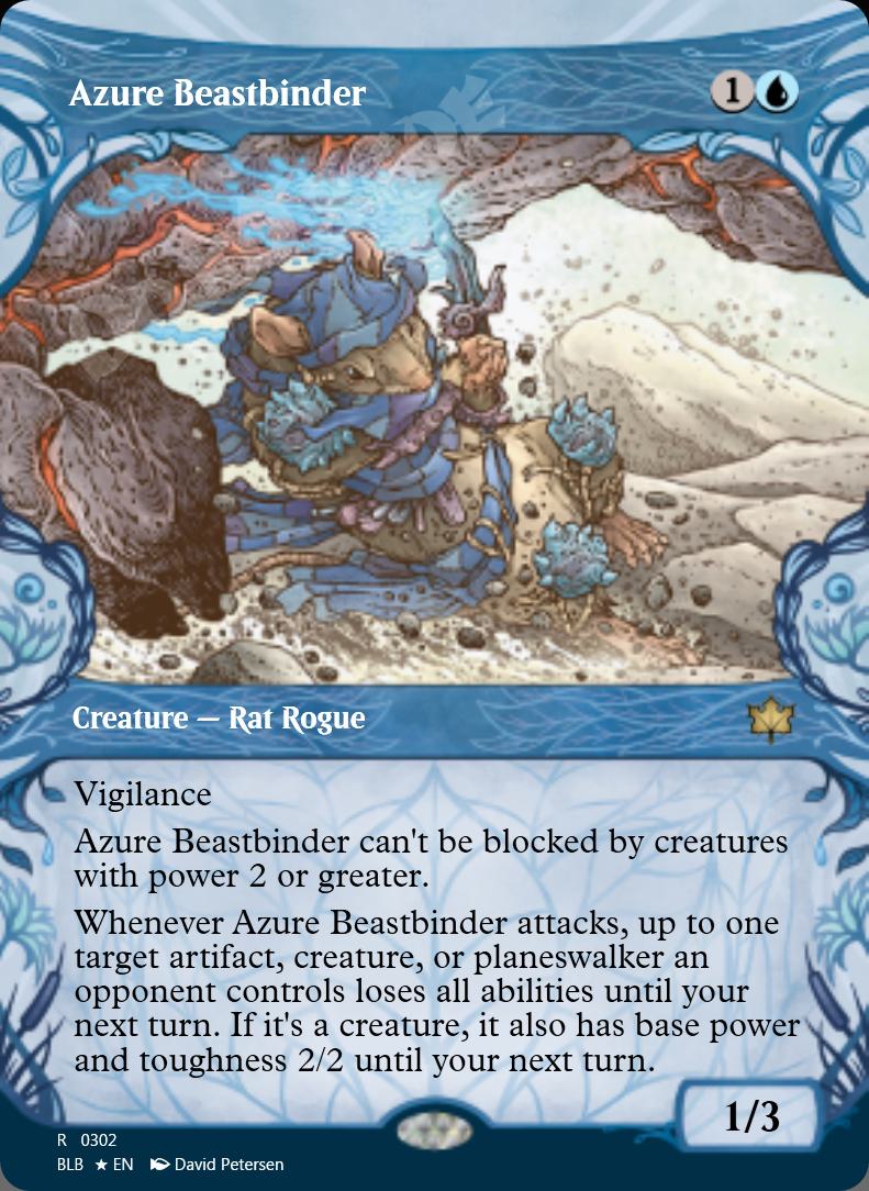 Azure Beastbinder (Showcase) FOIL