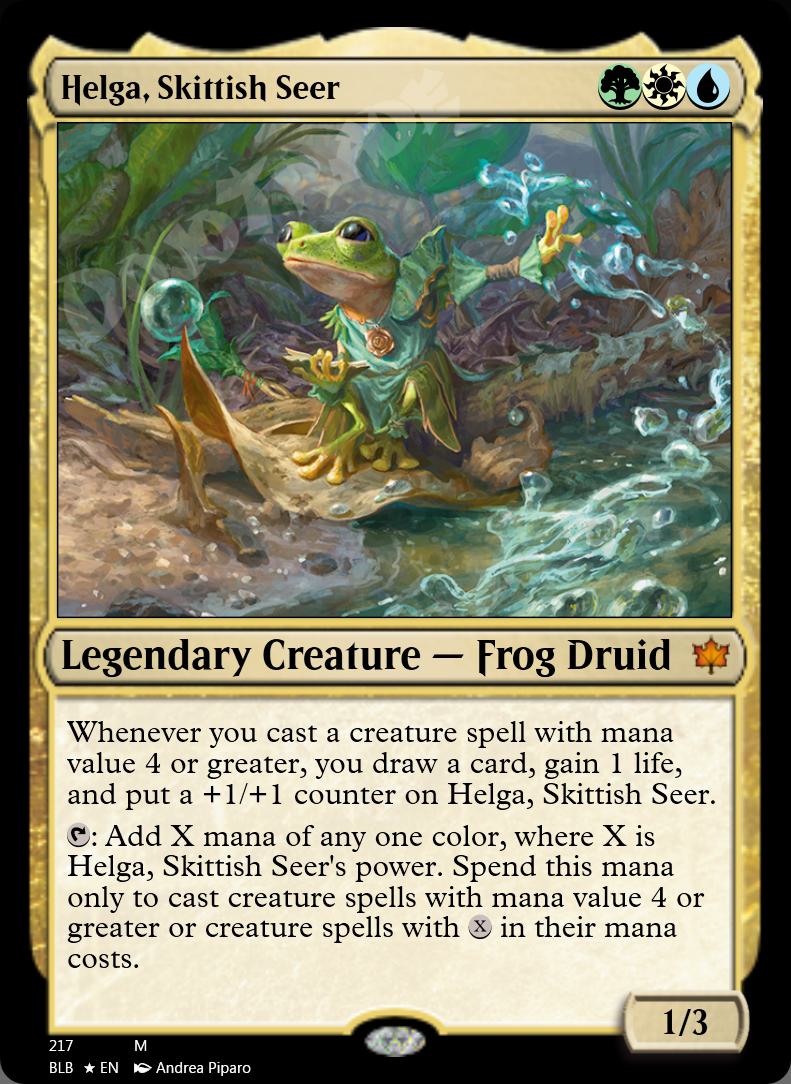 Helga, Skittish Seer FOIL