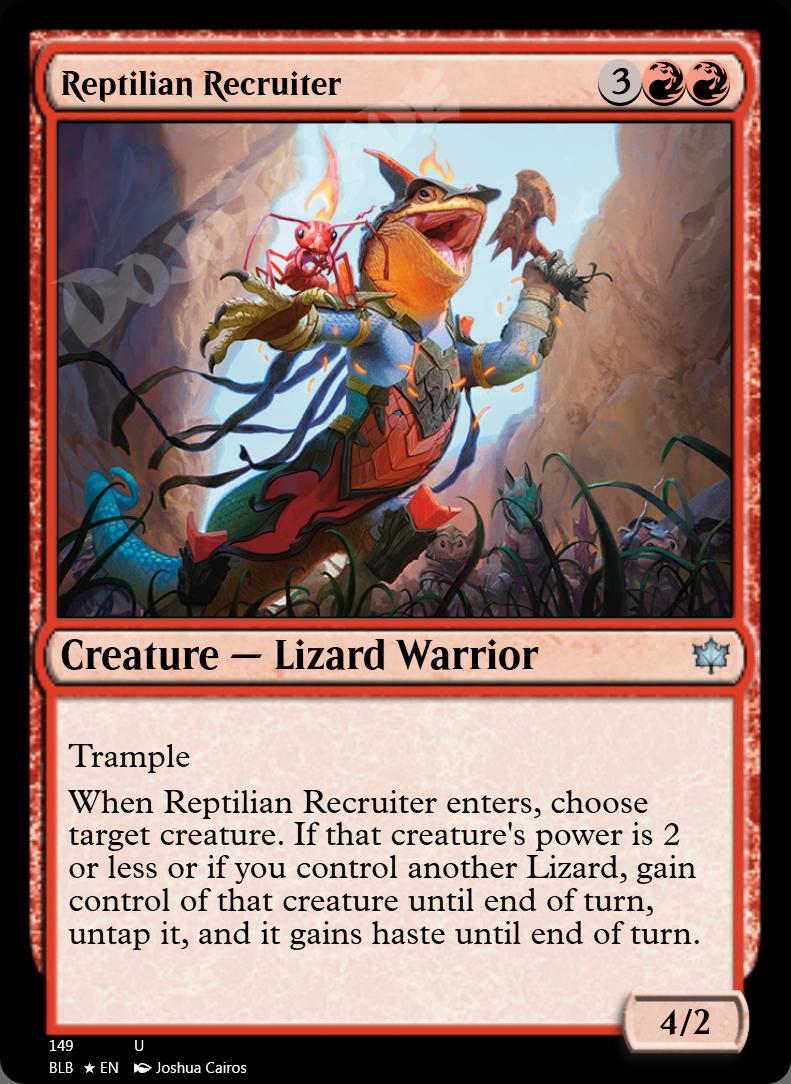 Reptilian Recruiter FOIL